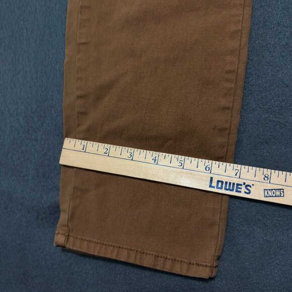 Pacsun Chino Pants Mens 31x32 Brown Los Angeles Skinny Casual Straight T themsto - Picture 10 of 16